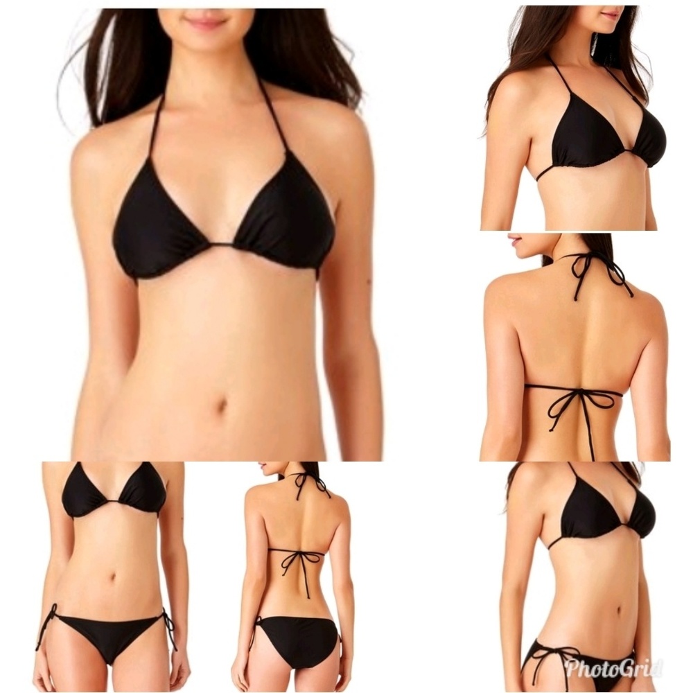 HP NOBO Jr Top solid triangle bikini swimsuit L - Picture 8 of 8